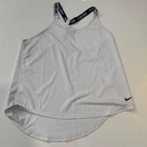 Nike Dri Fit Just Do It Elastika Strap Tank Top Women’s SIZE M White A010126